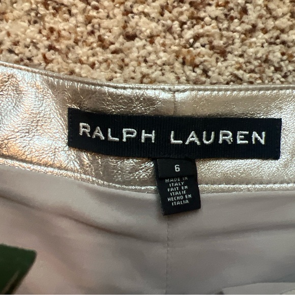 EUC RALPH LAUREN Black Label Shorts Silver/Gold color!!! - Picture 2 of 8